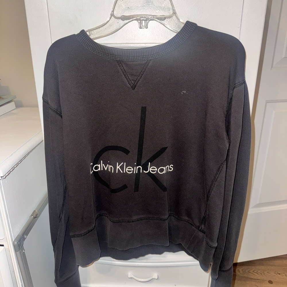 Calvin Klein Black Sweatshirt with Logo